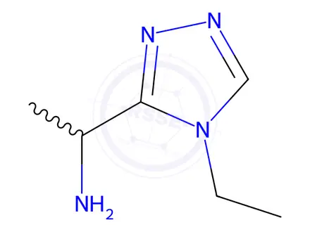 Chemical structure of 1-(4-Ethyl-4H-1,2,4-triazol-3-yl)ethanamine