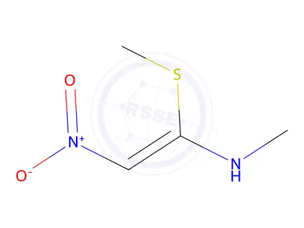 Chemical structure of (EZ)-1-Methylamino-1-methylthio-2-nitroethene
