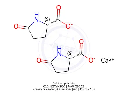 Chemical structure of Calcium pidolate