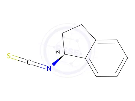 Chemical structure of (S)-(+)-1-Indanyl isothiocyanate