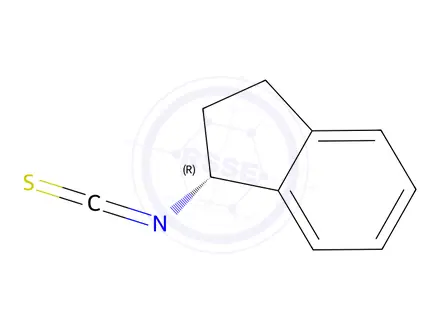Chemical structure of (R)-(-)-1-Indanyl isothiocyanate