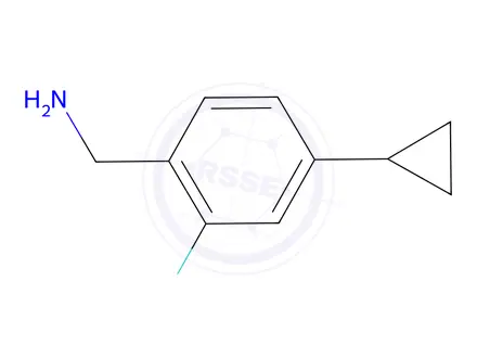 Chemical structure of (4-Cyclopropyl-2-fluorophenyl)methanamine