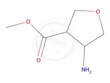 Chemical structure of 4-Amino-tetrahydro-furan-3-carboxylic acid methyl ester hydrochloride