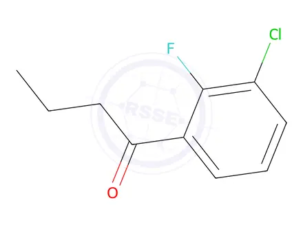 Chemical structure of 1-(3-Chloro-2-fluorophenyl)butan-1-one