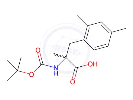 Chemical structure of N-Boc-2,4-dimethyl-a-methyl-DL-phenylalanine