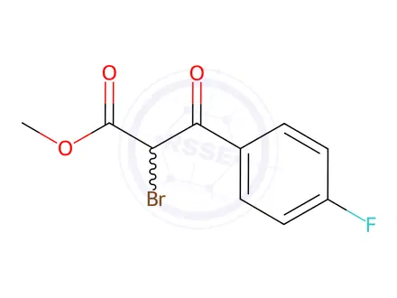 Chemical structure of Methyl 2-bromo-3-(4'-fluorophenyl)-3-oxopropanoate
