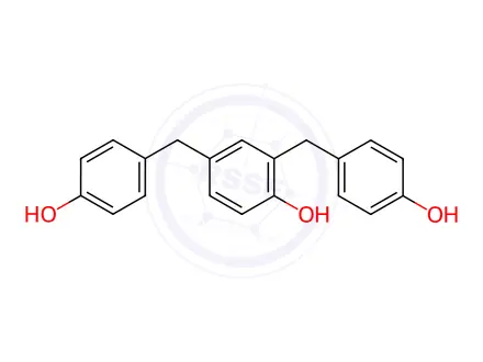 Chemical structure of 2,4-bis(4-hydroxybenzyl)phenol