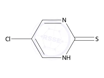 Chemical structure of 2(1H)-pyrimidinethione, 5-chloro- (9ci)