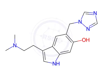 Chemical structure of 6-Hydroxyrizatriptan