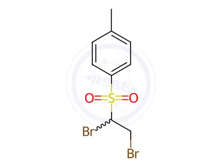 Chemical structure of Benzene, 1-[(1,2-dibromoethyl)sulfonyl]-4-methyl-