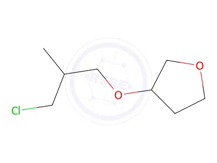 Chemical structure of 3-(3-Chloro-2-methylpropoxy)tetrahydrofuran