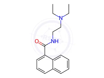 Chemical structure of N-[2-(Diethylamino)ethyl]-1-naphthalenecarboxamide