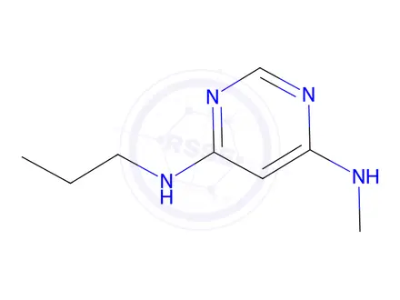 Chemical structure of 4-n-Methyl-6-n-propylpyrimidine-4,6-diamine