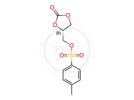 Chemical structure of (R)-(2-Oxo-1,3-dioxolan-4-yl)methyl 4-methylbenzenesulfonate