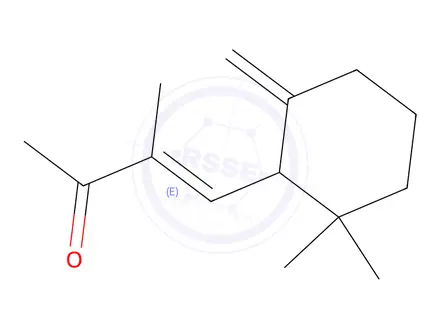 Chemical structure of 4-(2,2-Dimethyl-6-methylenecyclohexyl)-3-methylbut-3-en-2-one