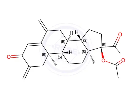 Chemical structure of Chlormadinone acetate Impurity 14
