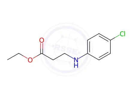 Chemical structure of N-(4-Chlorophenyl)-Beta-Alanine Ethyl Ester