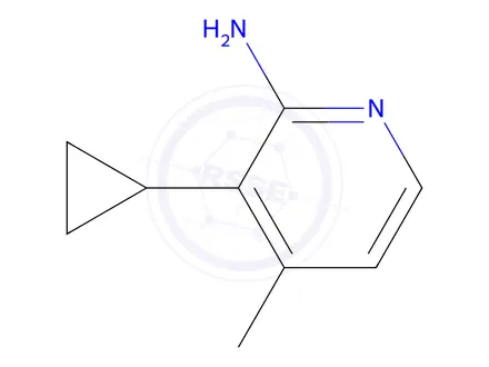 Chemical structure of 3-Cyclopropyl-4-methylpyridin-2-amine