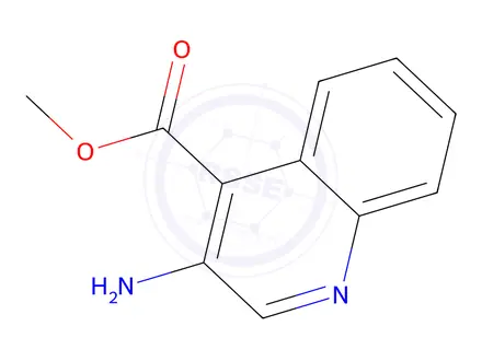 Chemical structure of Methyl 3-aminoquinoline-4-carboxylate