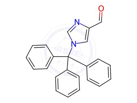 Chemical structure of 1-Tritylimidazole-4-carboxaldehyde