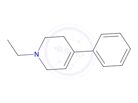 Chemical structure of 1-ethyl-4-phenyl-1,2,3,6-tetrahydropyridine