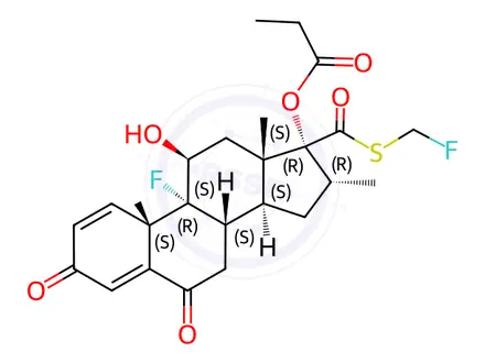Chemical structure of Fluticasone Impurity C(6-Keto Fluticasone Propionate)