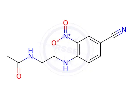 Chemical structure of n-(2-((4-Cyano-2-nitrophenyl)amino)ethyl)acetamide