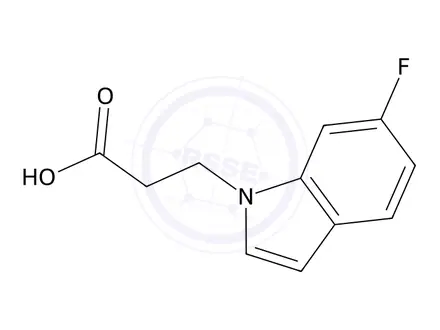 Chemical structure of 3-(6-Fluoro-1h-indol-1-yl)propanoic acid