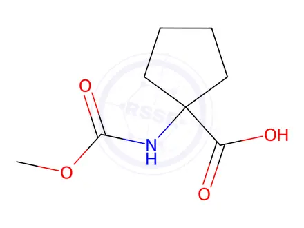 Chemical structure of 1-((Methoxycarbonyl)amino)cyclopentane-1-carboxylic acid