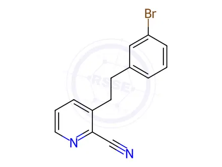 Chemical structure of 3-(3-Bromophenethyl)picolinonitrile