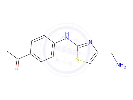 Chemical structure of 1-(4-((4-(Aminomethyl)thiazol-2-yl)amino)phenyl)ethan-1-one