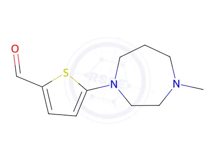 Chemical structure of 5-(4-Methyl-1,4-diazepan-1-yl)thiophene-2-carbaldehyde
