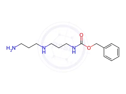 Chemical structure of benzyl N-{3-[(3-aminopropyl)amino]propyl}carbamate dihydrochloride