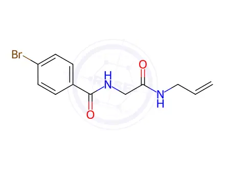 Chemical structure of n-(2-(Allylamino)-2-oxoethyl)-4-bromobenzamide