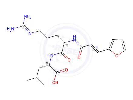 Chemical structure of FA-Arg-Leu-OH