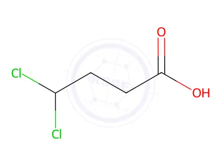 Chemical structure of 4,4-dichlorobutanoic acid