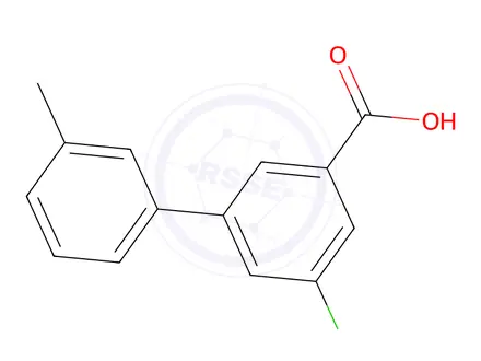 Chemical structure of 5-Chloro-3'-methyl-[1,1'-biphenyl]-3-carboxylic acid