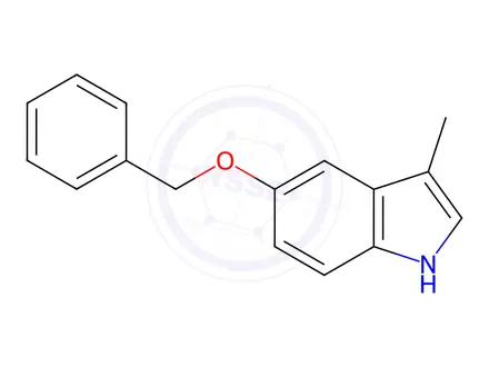 Chemical structure of 5-(Benzyloxy)-3-methyl-1H-indole