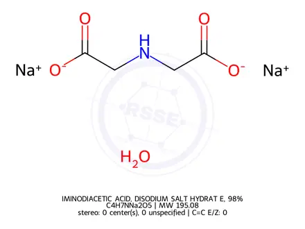 Chemical structure of IMINODIACETIC ACID, DISODIUM SALT HYDRAT E, 98%