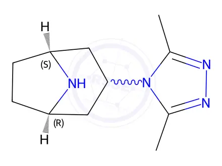 Chemical structure of exo-3-(3,5-Dimethyl-4H-1,2,4-triazol-4-yl)-8-azabicyclo[3.2.1]octane