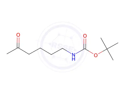 Chemical structure of tert-butyl N-(5-oxohexyl)carbamate