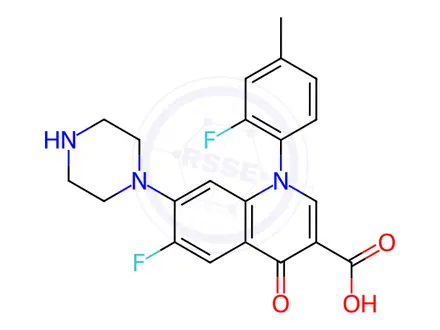 Chemical structure of Temafloxacin Impurity 87