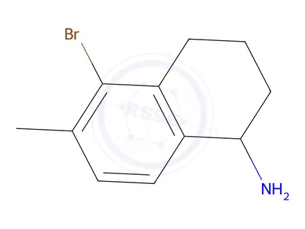 Chemical structure of 5-Bromo-6-methyl-1,2,3,4-tetrahydronaphthalen-1-amine