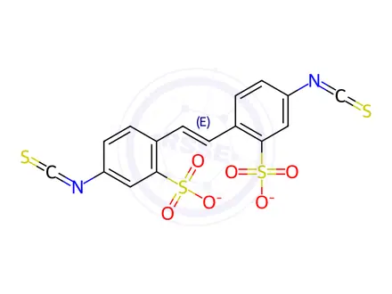 Chemical structure of 4,4'-Diisothiocyano-2,2'-stilbenedisulfonic Acid, Disodium Salt