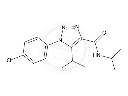 Chemical structure of 1-(4-Chlorophenyl)-N,5-diisopropyl-1H-1,2,3-triazole-4-carboxamide