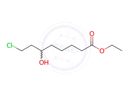 Chemical structure of ethyl 8-chloro-6-hydroxyoctanoate