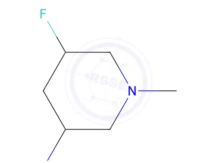 Chemical structure of 5-Fluoro-1-methylpiperidin-3-amine