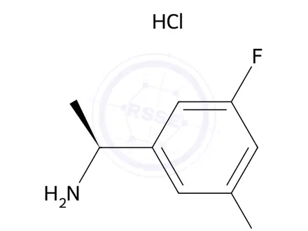 Chemical structure of (S)-1-(3,5-difluorophenyl)ethan-1-amine hydrochloride
