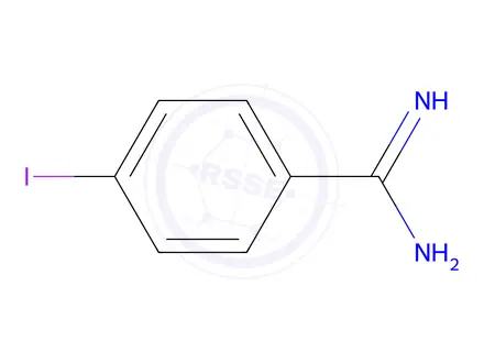 Chemical structure of 4-Iodobenzimidamide