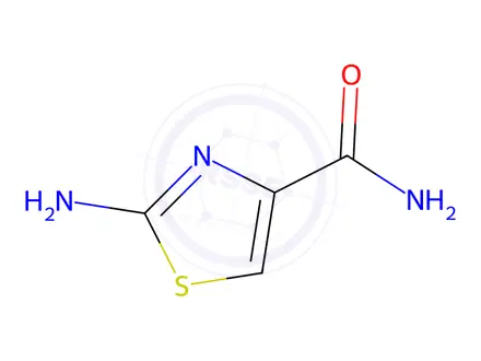 Chemical structure of 2-Aminothiazole-4-carboxamide (~15% Inorganics)